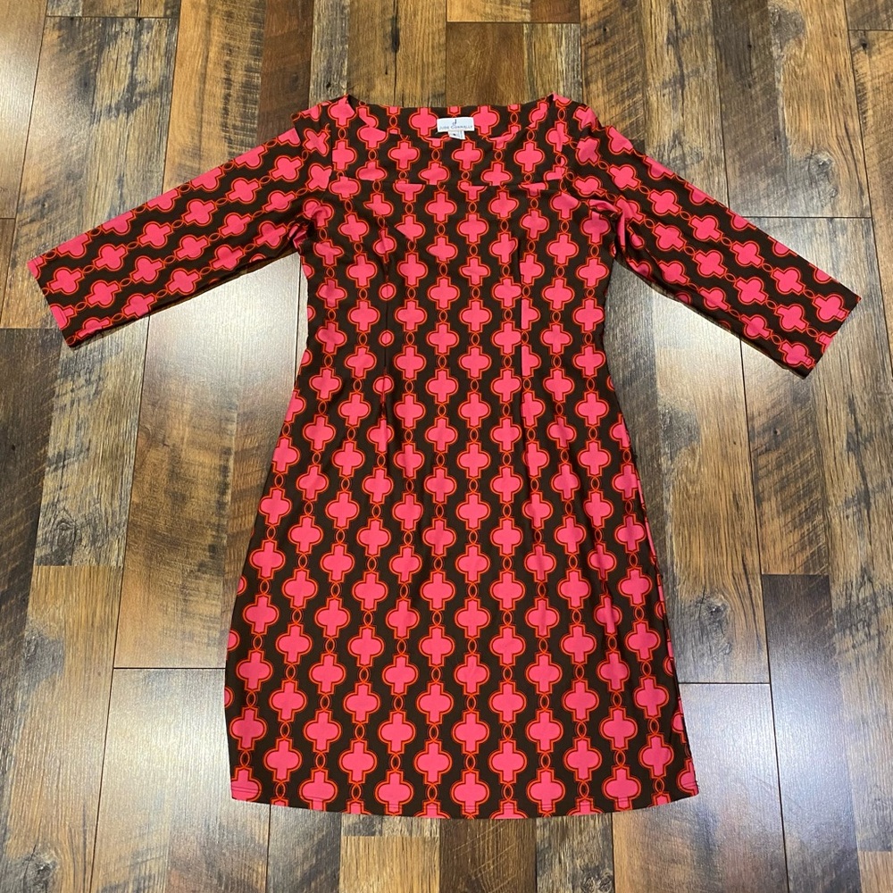 Brown and Pink Jude Connally dress